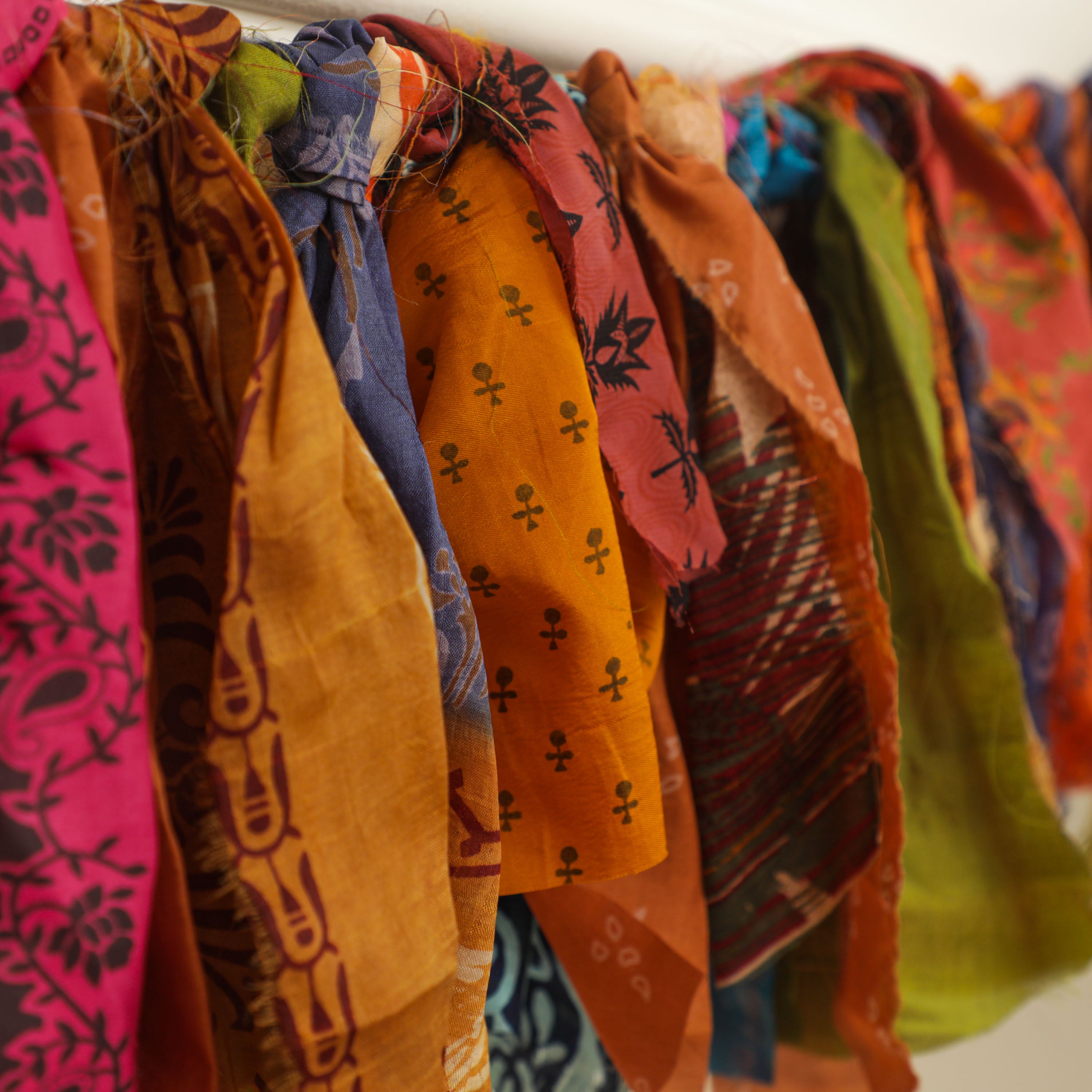 indian fabric garland banner